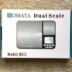 BOMATA 0.01g/500g & 0.1g/5kg Dual Kitchen Scale ,Model B611-3A,Tare function